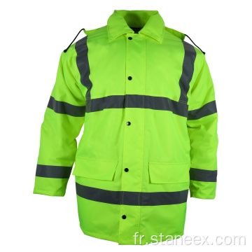 ANSI Classe 3 Hiver Fauche chaude Hi-Vis Sweats à capuche